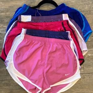 Nike Running Shorts LOT OF 5 SHORTS